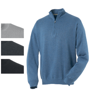 Greg Norman Lined Pima 1/4 Zip Sweater
